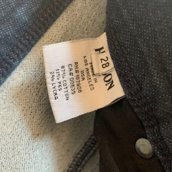 Hudson Dark Rince Trouser/Wide Leg Jeans - Picture 7 of 13